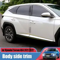 for Hyundai Tucson NX4 2021 2022 body side door stainless steel ABS decorative strip upgrade modification exterior