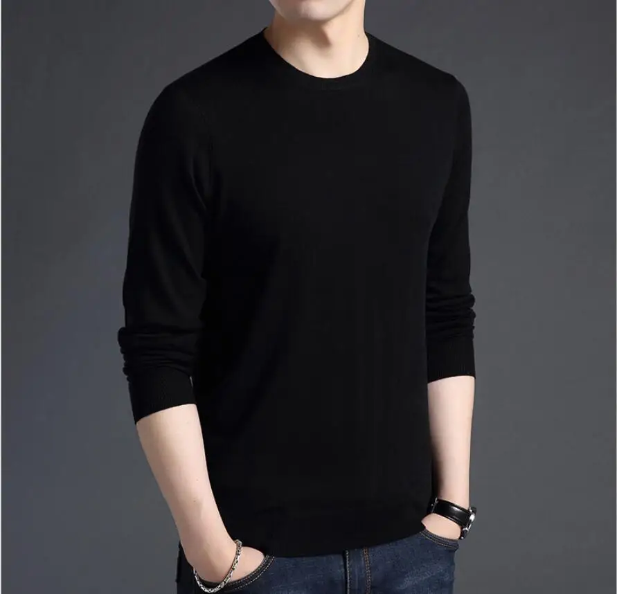 

2019 New Style Autumn Striped Sweater Mens Brand Casual Male Sweater O-Neck Slim Fit Knitting Men Sweaters Pullovers