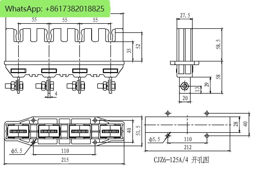 Встроенный плагин CIWZ Zhongyidong CJZ6-B-4-630A/400A250A125A Static CJT1 низковольтный шкаф JXZ