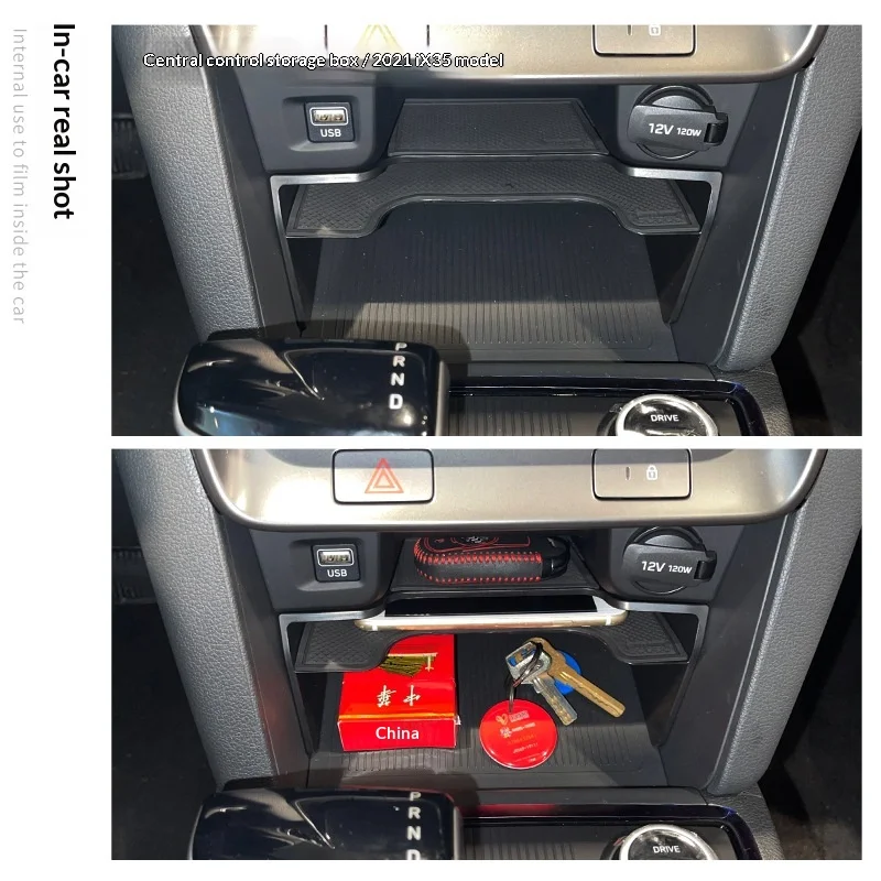 Фото Подходит для Hyundai 21 IX35, органайзер для центральной консоли, модификация интерьера, декоративный элемент для подлокотника центральной консоли. №3