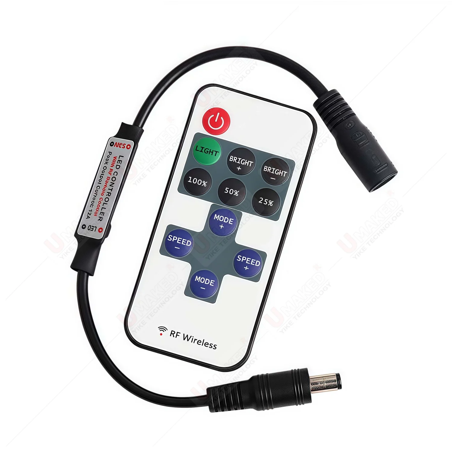 1set Mini 11Keys LED Strip Controller Wireless Dimmer RF Remote DC 5V 12V 24V For 5050 2835 Single Color