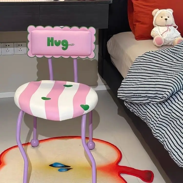 Мебельные табуреты по индивидуальному заказу железные стулья в полоску с