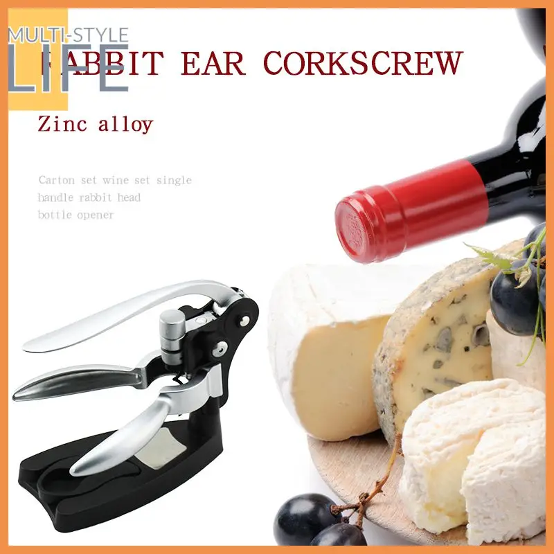 

1PC Cute Rabbit Wine Bottle Opener Mulitfunctional Wine Opener Kitchen Professional Corkscrew Kitchen Opener Tools Kitchen Tools