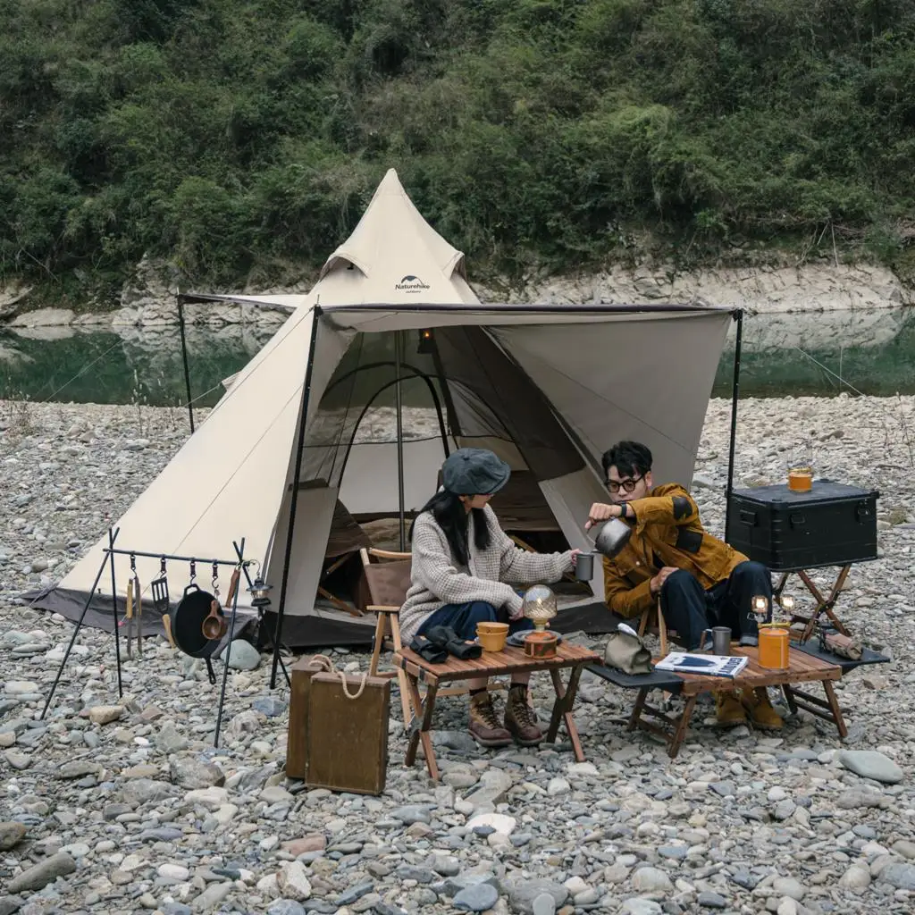 Naturehike шестиугольная палатка-пирамида 3-4 человека навесы от солнца для кемпинга