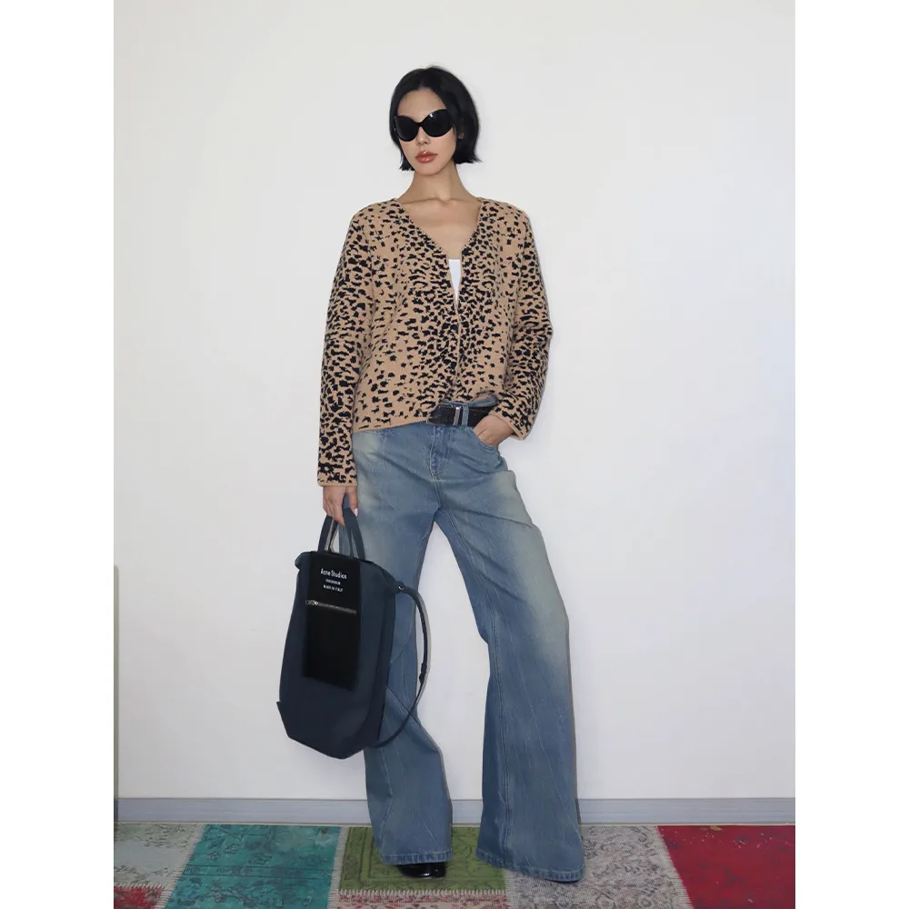 Женские расклешенные джинсы VanessaLab Micro винтажные синие брюки со средней талией