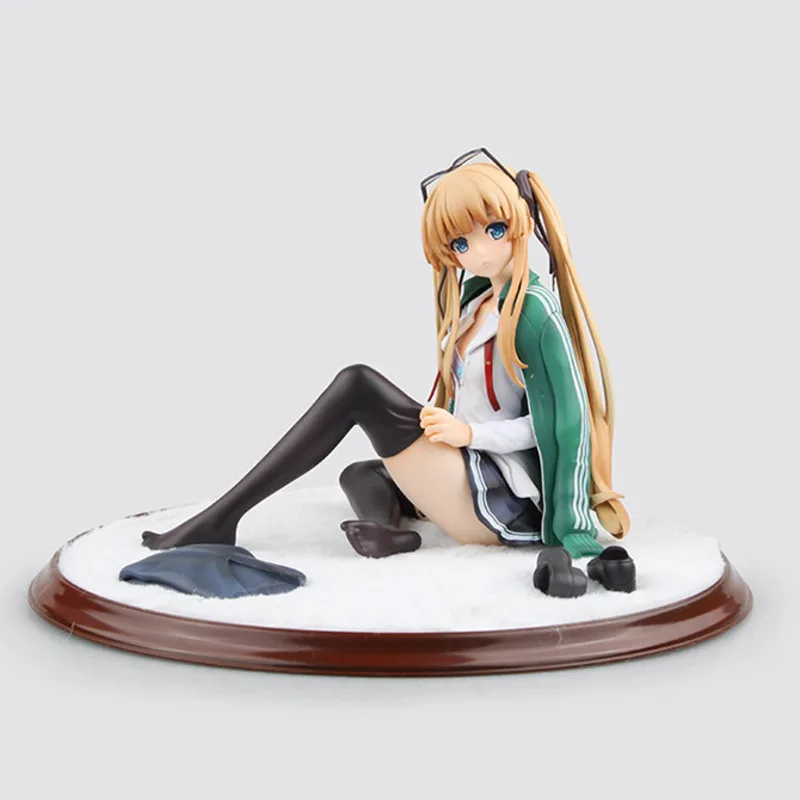 

Animation Toys School Uniform Sitting Posture Yingli Passer-by Female Owners Cultivation Method 12cm PVC Desktop Collection