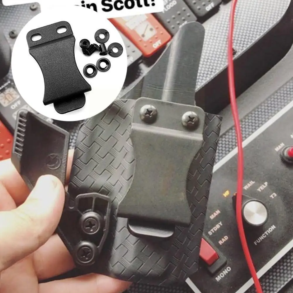 

Tactical K Sheath Holster Waist Clip Sheath Belt Clips Accessories Screws Outdoor Adjustment With Knapsack Fasten Z3f9