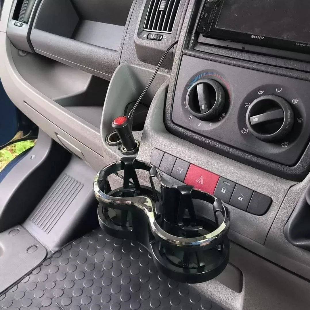 

1 комплект, двойной держатель для напитков, подходит для Peugeot Boxer Fiat Ducato Citroen Relay 2006-2023, держатель для напитков, аксессуар для интерьера автофургона