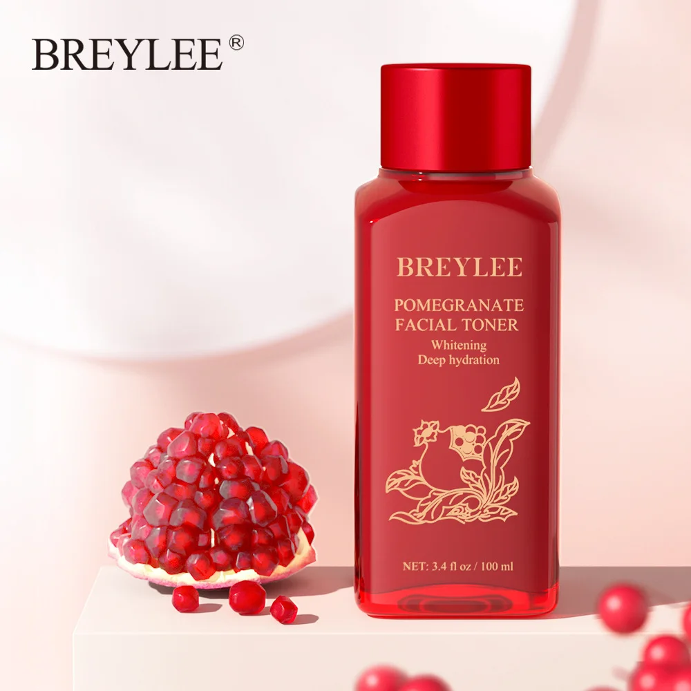 

BREYLEE Face Care Essence Water Red Pomegrante Facial Toner Tonic Shrink Pores Anti-Aging Whitening Moisturizing Skin Care Toner