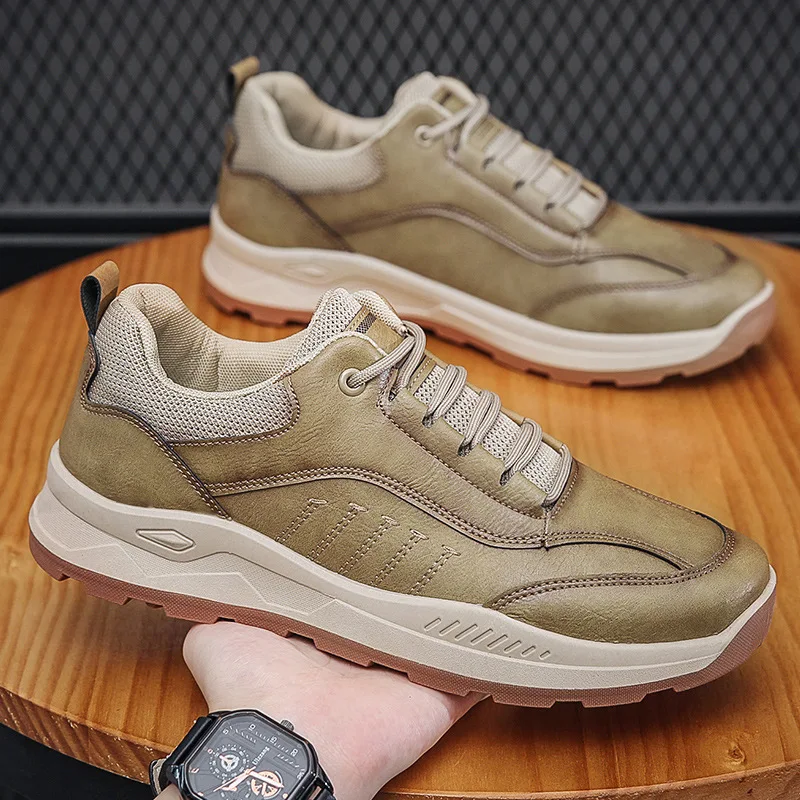 New Outdoor Trend Men's Shoes Travel Non-slip Casual Hiking Shoes Comfortable Breathable Wear-resistant Damping Sports Shoes