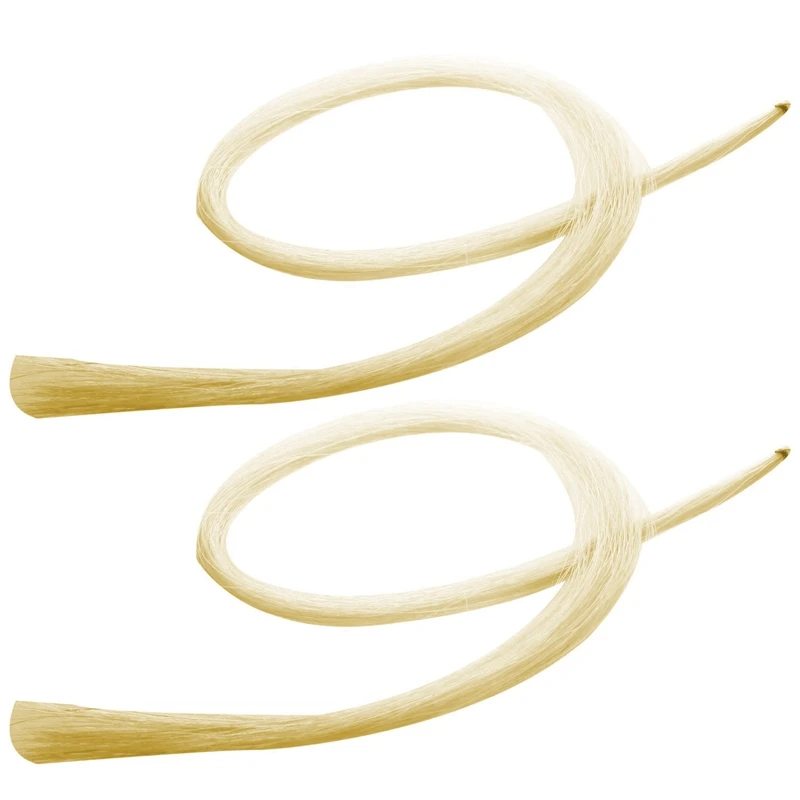 

2X 32 Inch 80Cm Violin Bow Violin Natural Hair Horsehair White