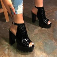 womens fashion sandals 2022 summer new european and american style fish mouth buckle high heels