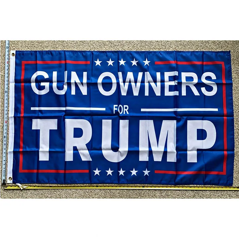 

Donald Trump Flag FREE SHIPPING Gun Owners For Trump B USA Desantis Don Sign 3x5' yhx0191