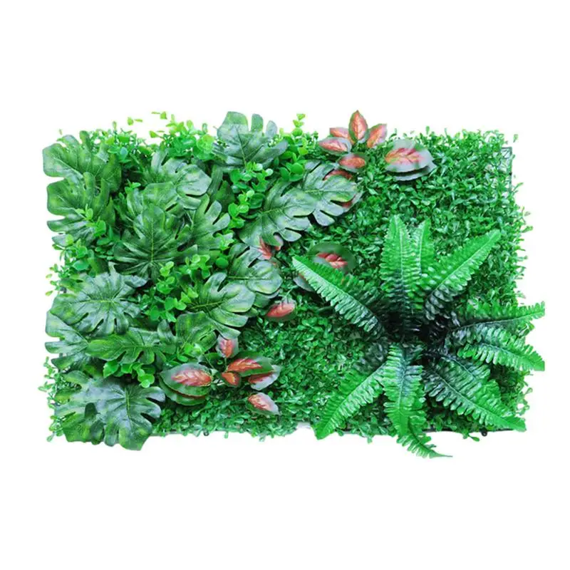 

23.6 Inch Artificial Plant Grass Wall Backdrop Decoration Boxwood Hedge Panels For Indoor Outdoor Home Garden Balcony Decor