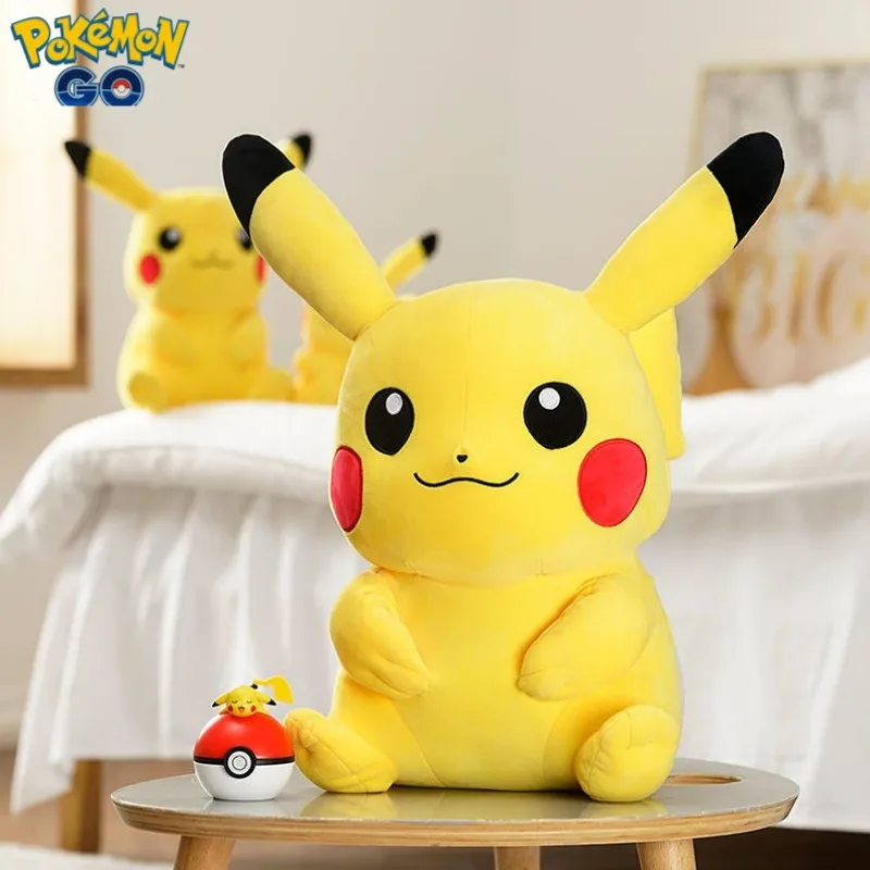 

Pokemon New Anime Peripheral Cartoon Kawaii Pikachu Cute Plush Doll Toys Ins Pillow Creative Ornament Festival Gift Wholesale