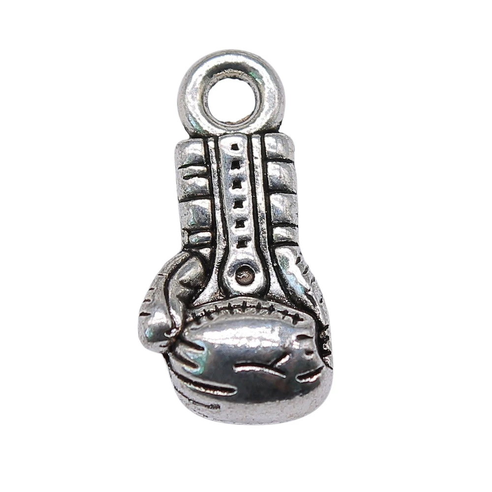 

50pcs 22x10x6mm Boxing Gloves Charms Wholesale Antique Silver Color Charms Wholesale Jewelry Findings For Jewelry Making