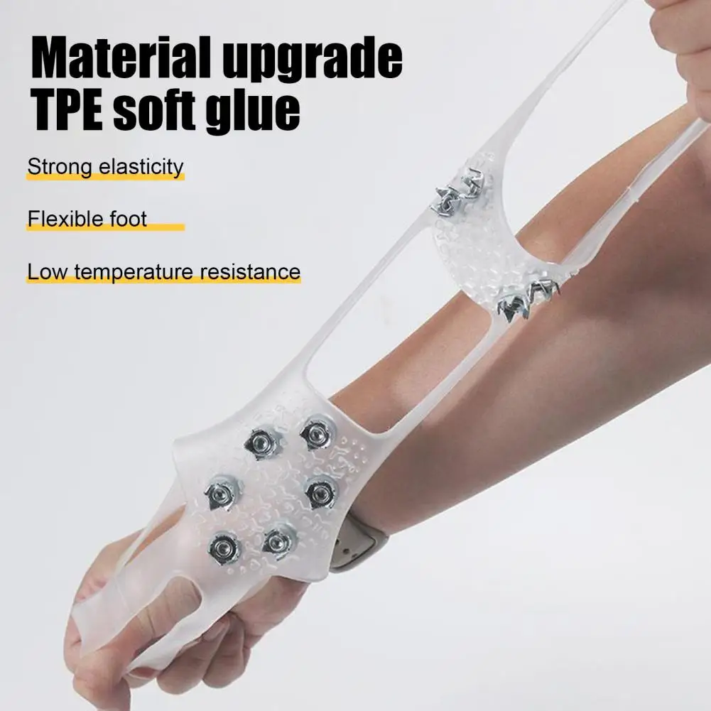 Обувь Ледяные шипы Снежные тяговые кошки с зубцами из нержавеющей стали для