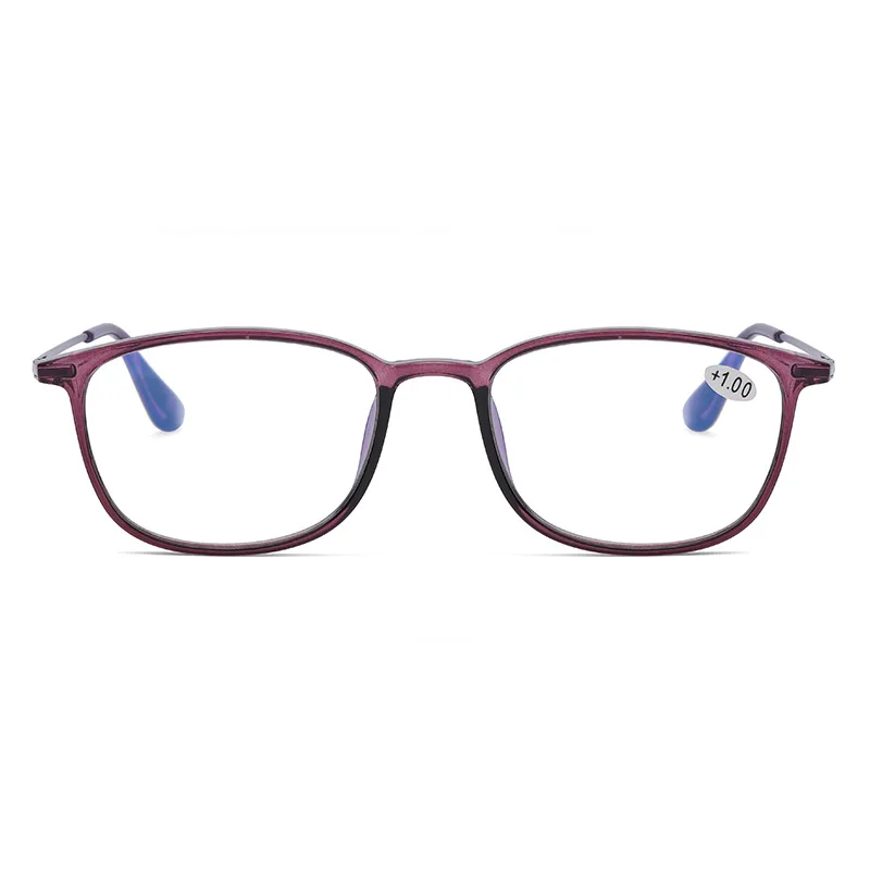 Модные женские очки для чтения с защитой от синего спектра красные фиолетовые