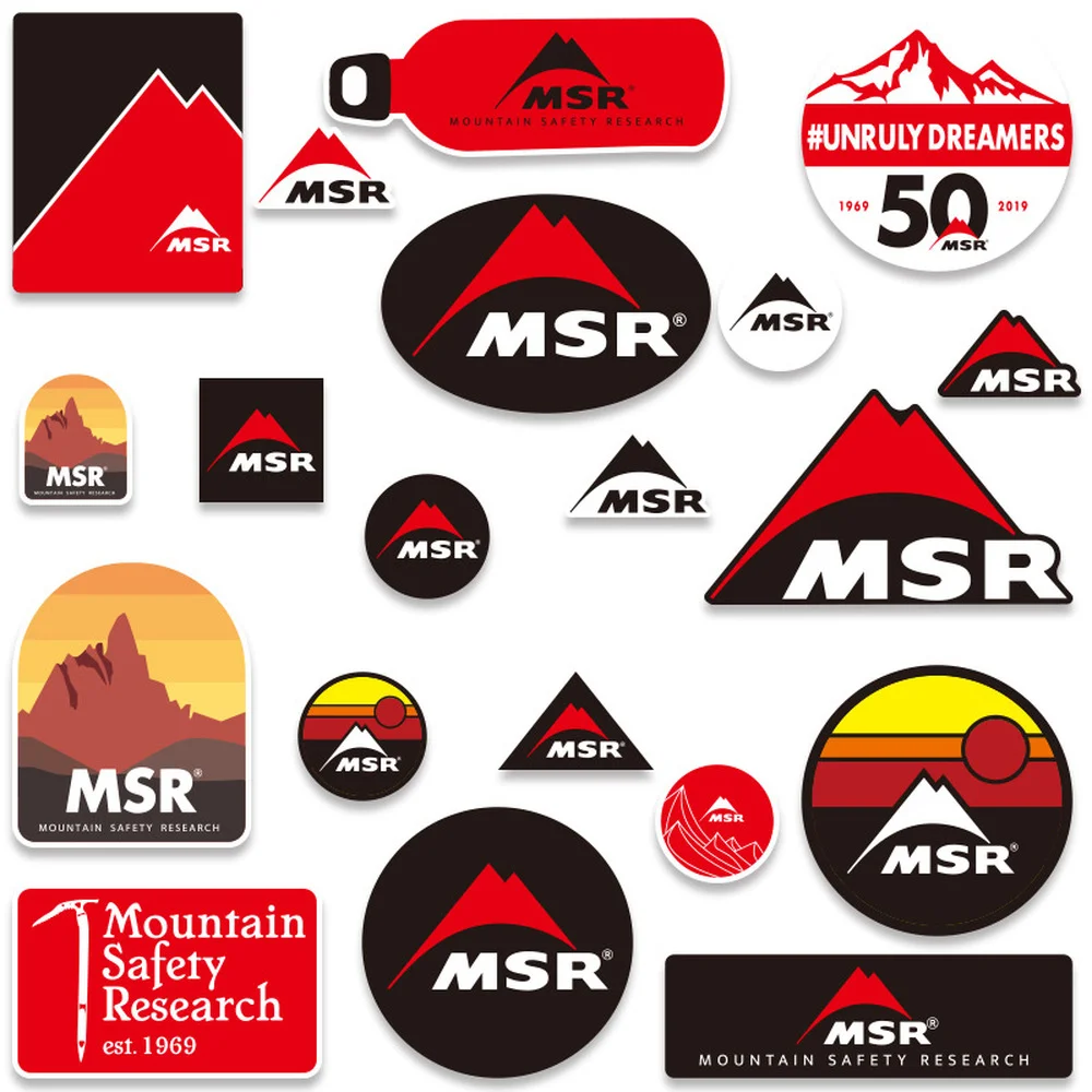 

20Pcs MSR Stickers for Notebook Stationery Vintage Sticker Scrapbooking Material Aesthetic Craft Supplies