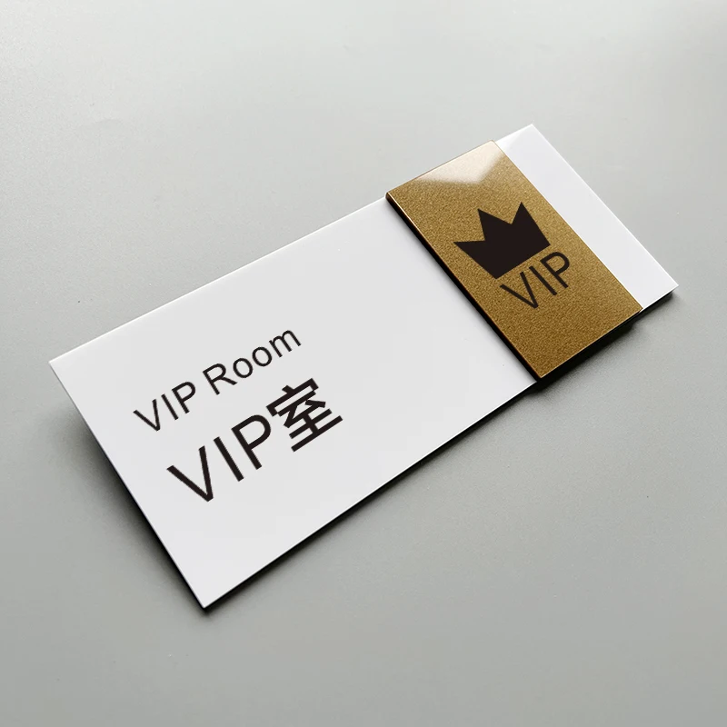 

Acrylic Modern Door Plate Office Sign Customize Title Room Number Personal Name Notice Letter for Apartment Restaurant Hotel