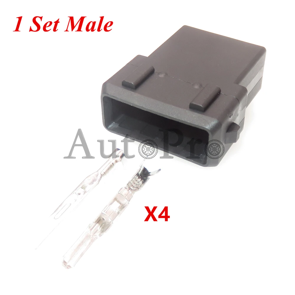 

1 комплект, 4 отверстия, автомобильный усилитель зажигания, водонепроницаемые разъемы, жгут проводов для автомобильных фар, разъем 282192-1 282764-1