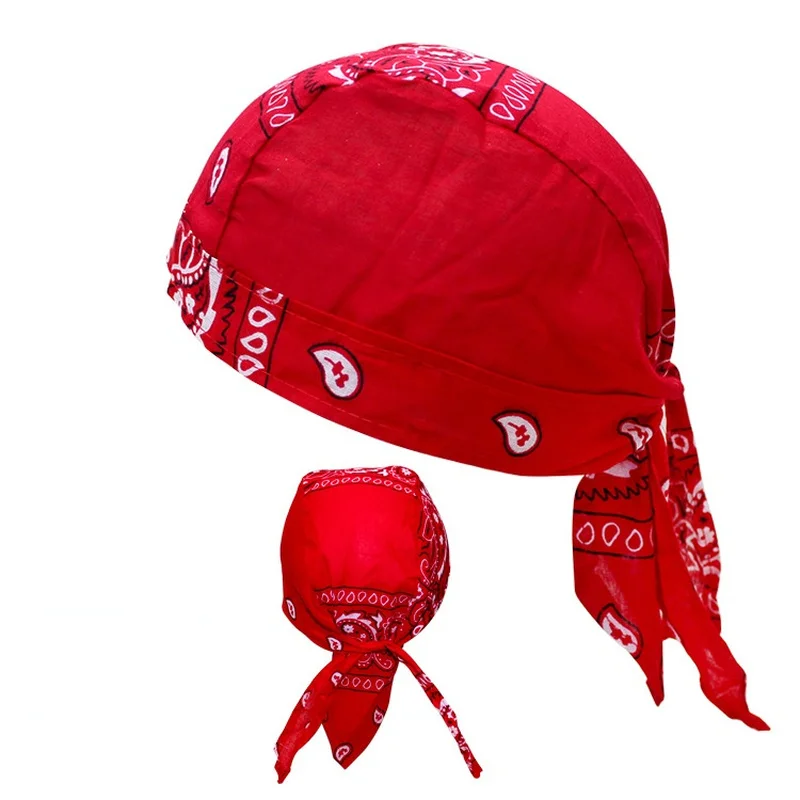 

European and American Outdoor Riding Pirate Hat Cotton Printing Multicolor Scarf Hat Hip Hop Spot Wholesale 2022
