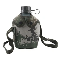 1l outdoor tactical camping sports bottle camouflage hiking climbing cycling bbq water bottle for men women hunting kettle