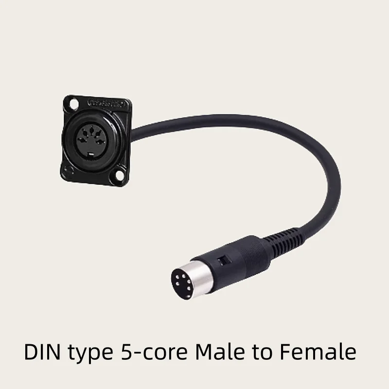 D-тип XLR для крепления на панели с разъемом папа/гнездо Проходной сквозной кабель