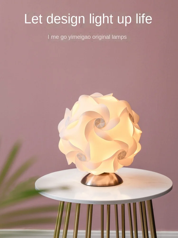 

YY Bedroom Bedside Lamp Warm Warm Light Dimmable LED Energy-Saving Table Lamp
