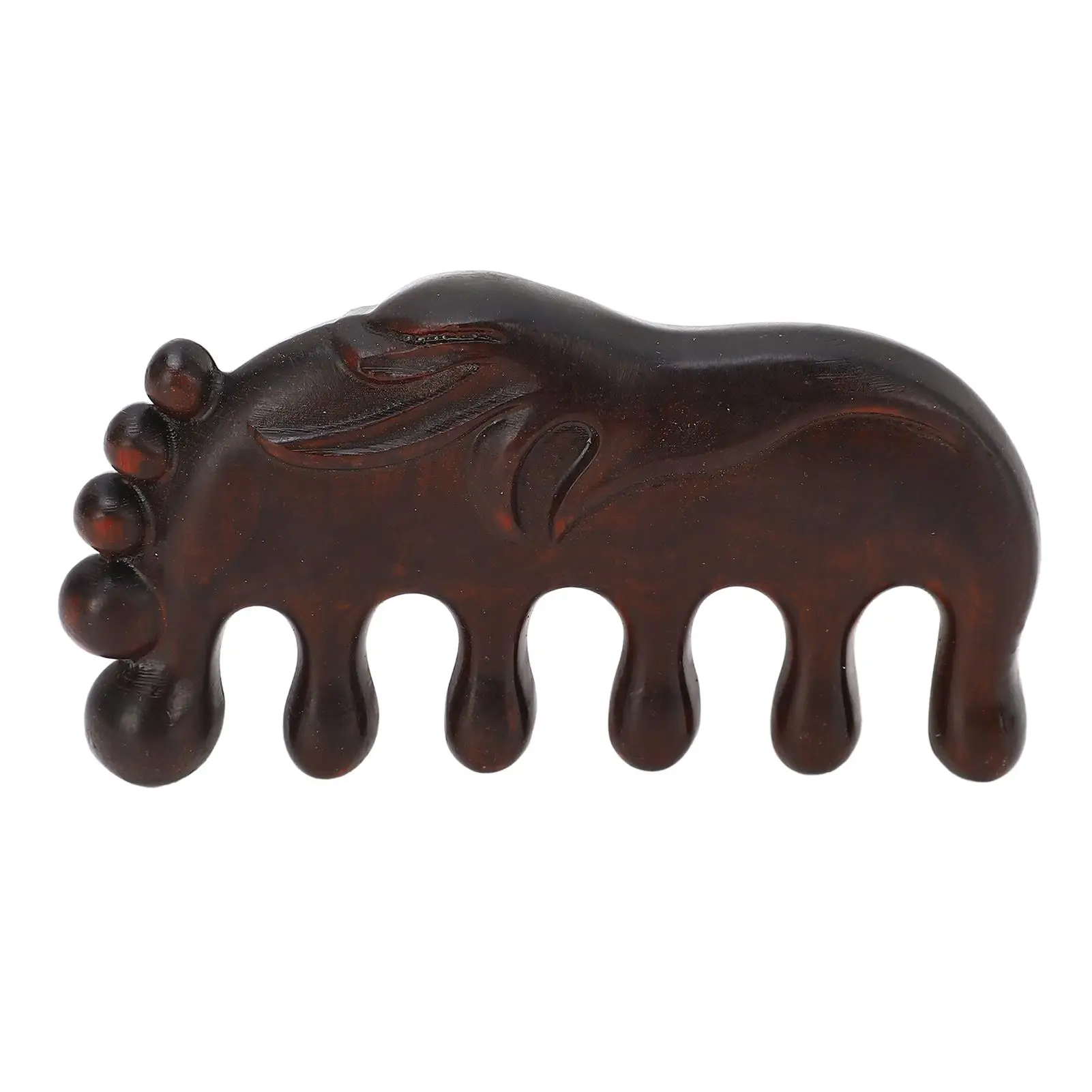 Портативный деревянный гребень гуаша: эргономичный и безопасный широкие зубья