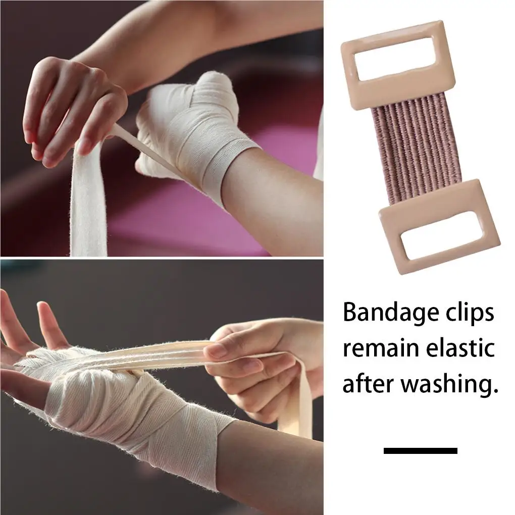 

50pcs Bandage Clips Aluminium Bandage Buckle Elastic Rubber Adjustable Tape Clasp