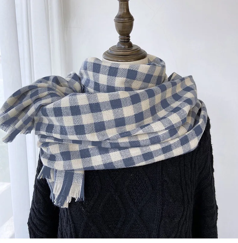 

Новый женский шарф, зимние и осенние шали, Дизайнерские теплые шали для шеи для женщин, элегантные мягкие кашемировые длинные шарфы-шаль