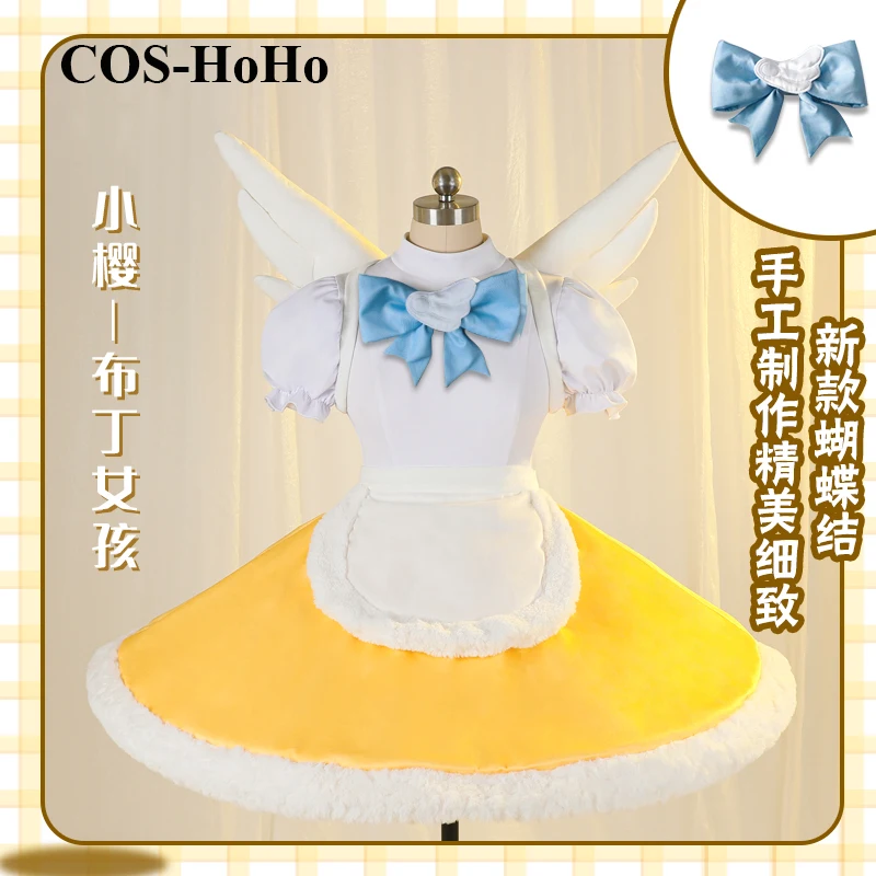

COS-HoHo Anime Cardcaptor Kinomoto Sakura Pudding Girl Doll Clothes Lovely Dress Uniform Cosplay Costume Halloween Party Outfit