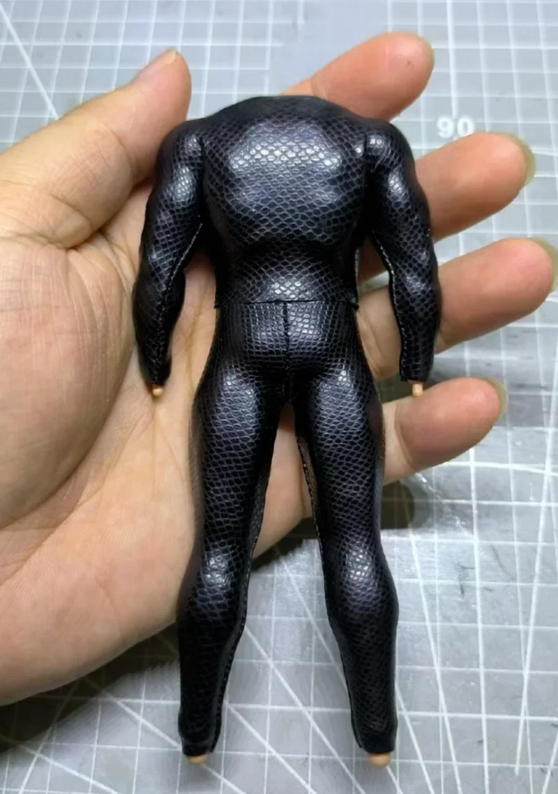 Модель черного облегающего масштабного комбинезона 1/12 для Vtoys 6 дюймов (без тела)