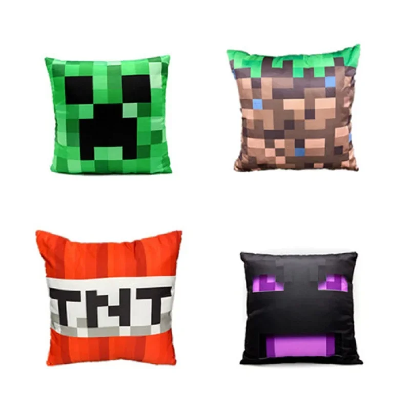 35x35 см Creeper трава хлопок Подушка minecrafte EnderDragon Удобная подушка на молнии Домашний