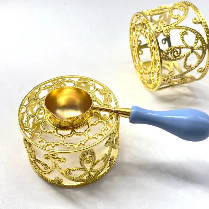 

Креативная восковая горелка с полым уплотнением, ретро восковой уплотнитель, плавильный нагреватель, декоративный восковой горшок, Шарико...