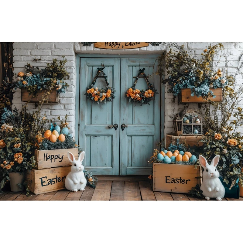 Фон для фотосъемки с пасхальными яйцами