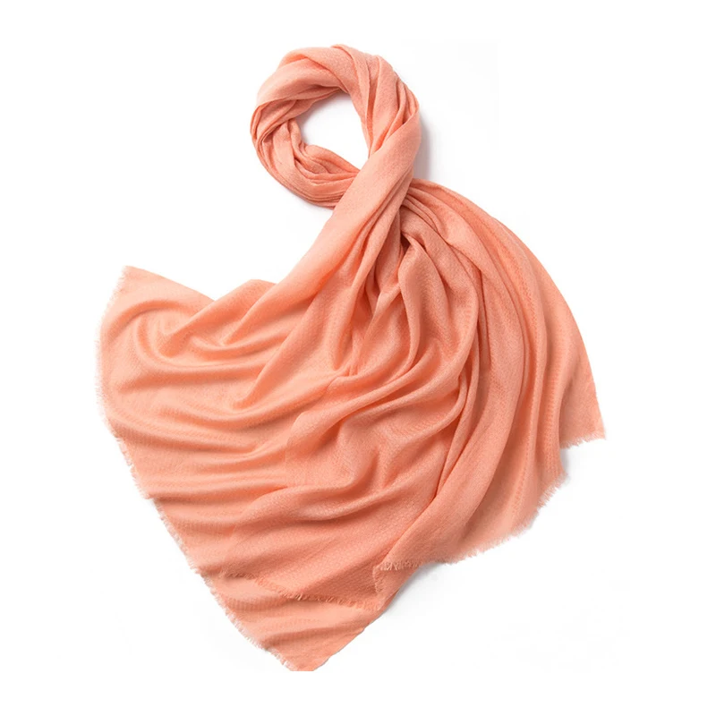 

Зима 2022, 100% шерстяной кашемировый шарф, женские теплые шали из пашмины, однотонные женские пледы с кисточками, хиджаб