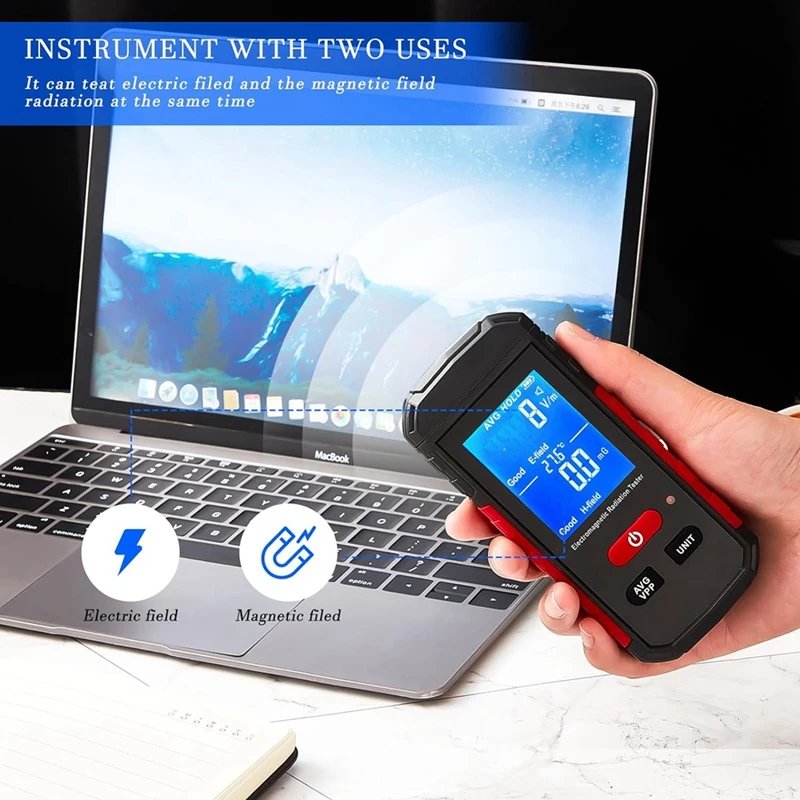 Цифровой измеритель радиации 2 шт. подвесные медные стержни