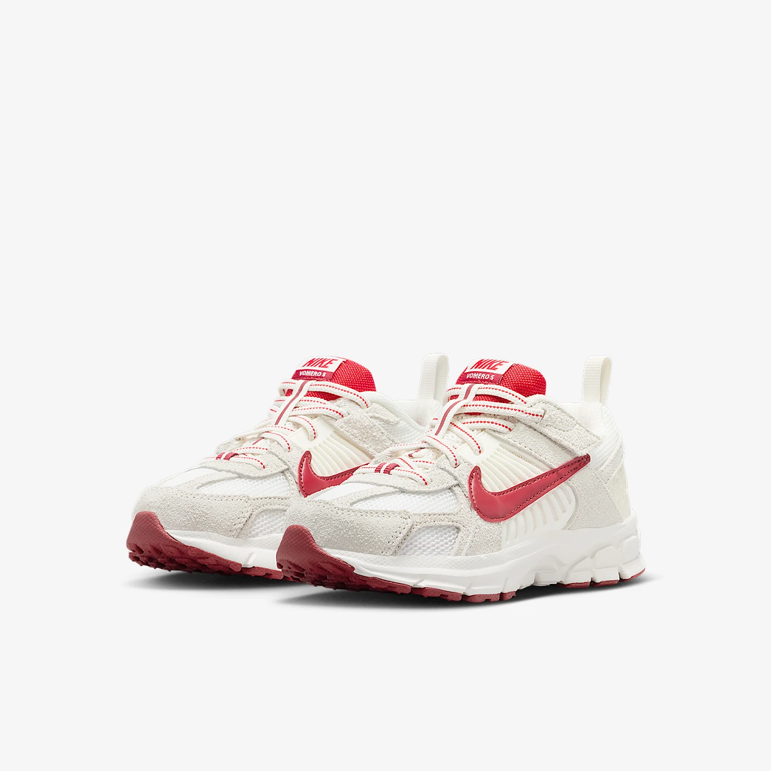 Фото Оригинальные детские низкие дышащие кроссовки Nike Vomero 5 из сетчатого материала, модель IO9259-100. №1