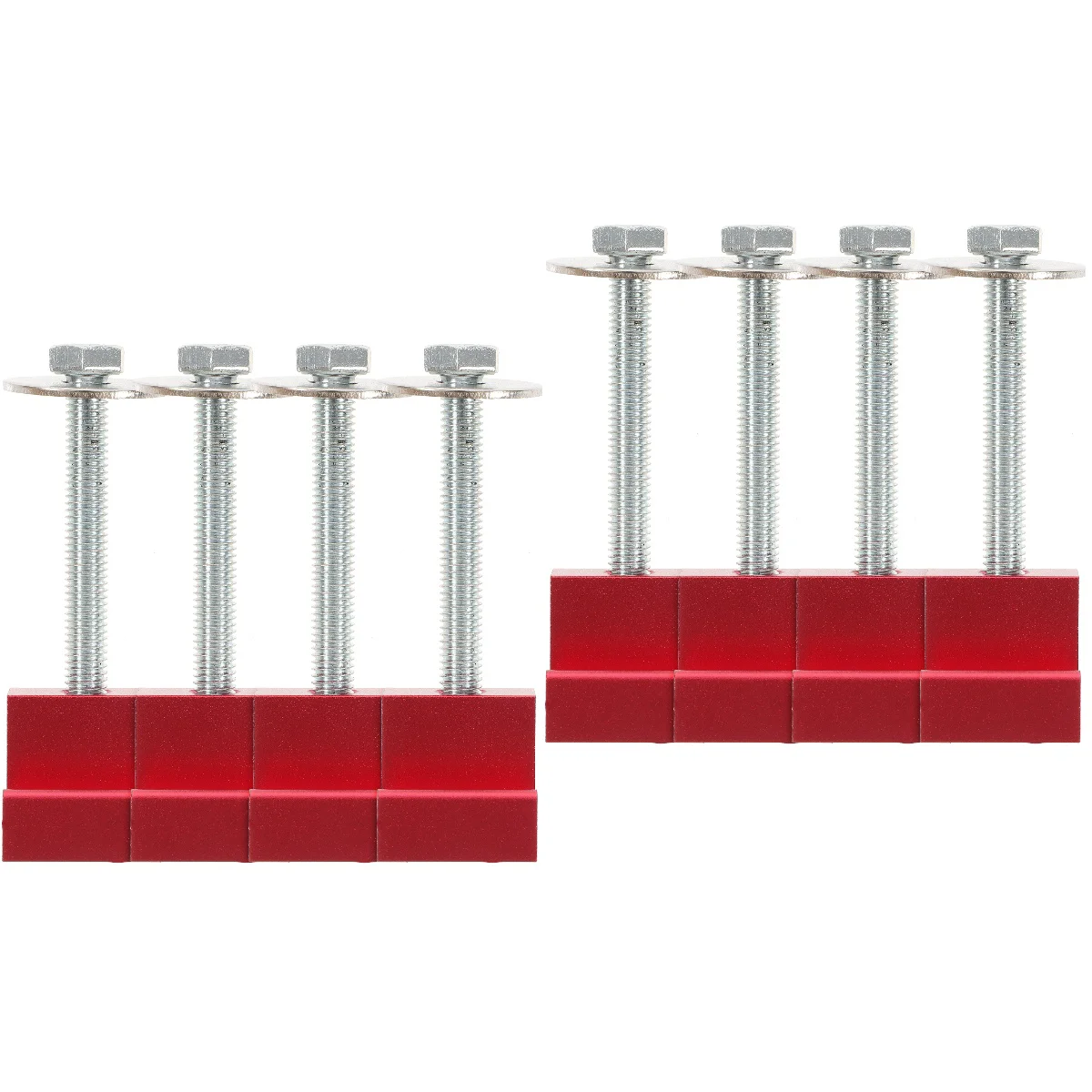 

8 pcs Aluminum J Hooks Kit Practical Mounting Clamps for Pickup Truck Tool Box