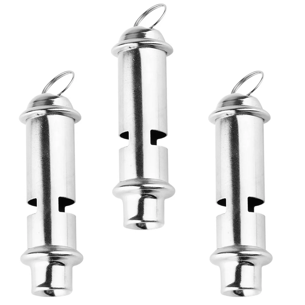 

3pcs Stainless Steel Portable Sports Metal Whistle Survival Whistle Emergency Whistle
