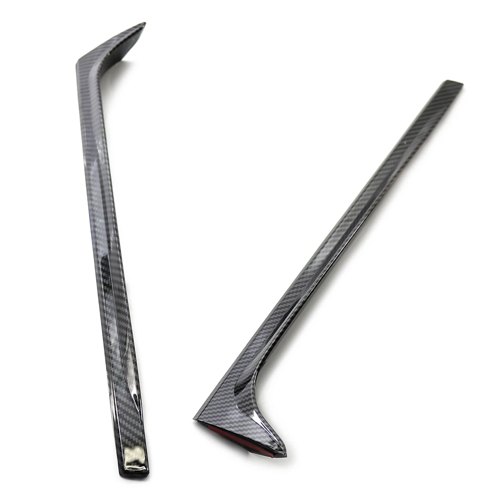 2 шт. угольное волокно ABS автомобильный спойлер на заднее окно боковой Canard