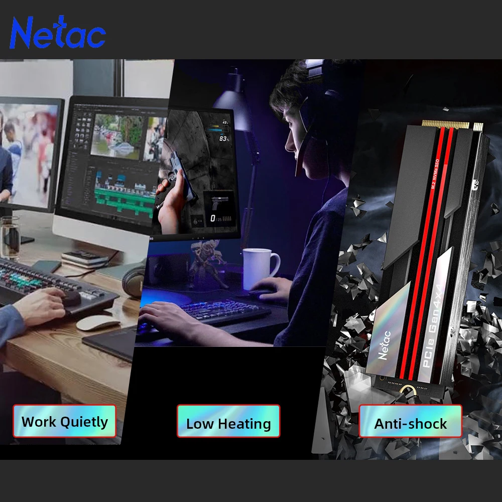 Netac SSD NVME M2 4 ТБ 2 1 жесткий диск PCIe4.0x4 HDD Внутренний твердотельный высокая скорость