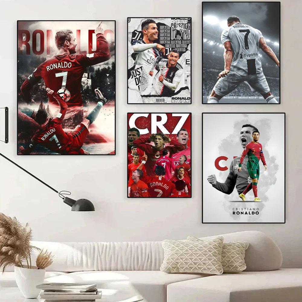 C-Cristiano R-Ronaldo CR7 Классический винтажный постер с принтом бумаги для дома гостиной