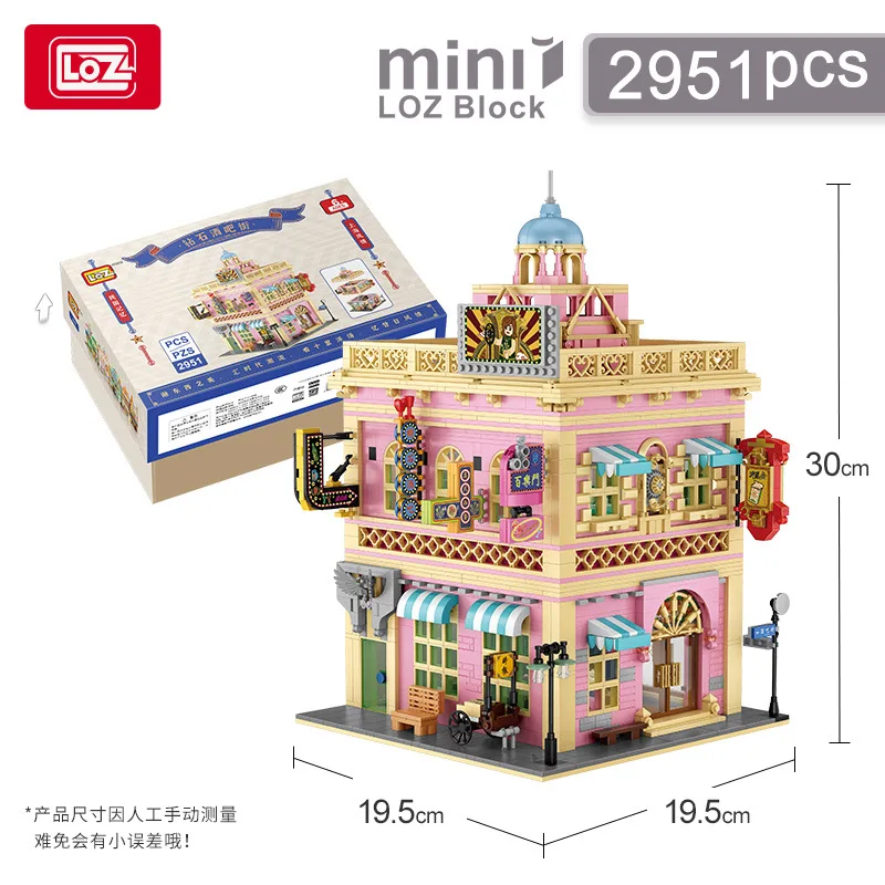 

Конструктор MOC MINI в китайском стиле, конструктор для бара, ресторана, LOZ, креативный архитектурный дом, кирпичи на день рождения, детские игру...