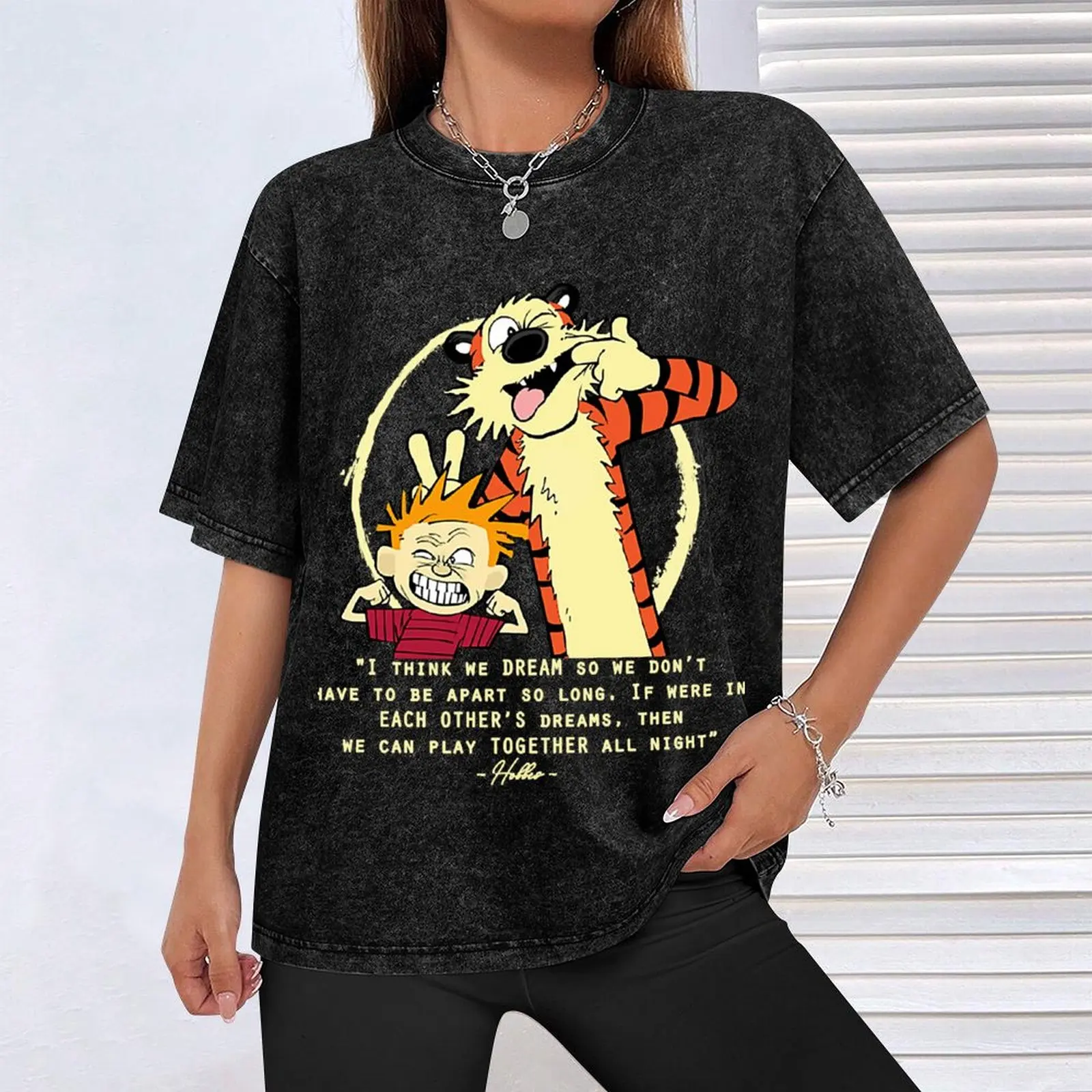 Calvin And Hobbes - футболка Hungry с короткими рукавами роскошные дизайнерские мужские