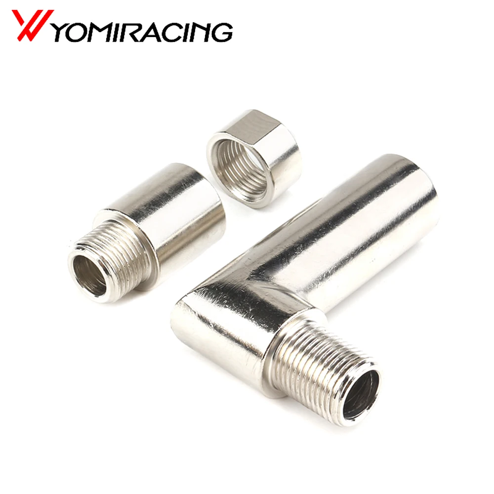 

YOMI O2 oxygen sensor angled extender spacer 90 degree 02 bung extension M18 X 1.5
