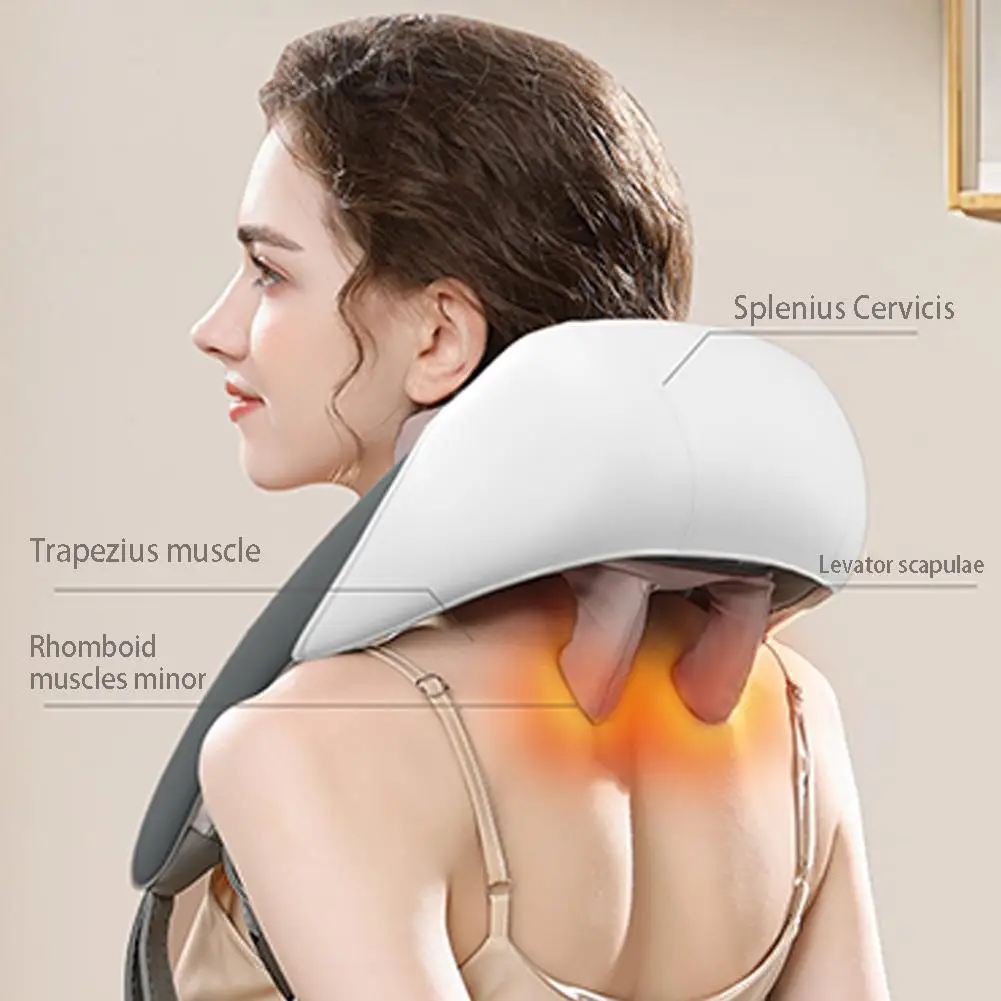 

Massagers for Neck and Shoulder with Heat Simulate Human Hand Grasping and Kneading Cover Important Acupoints Dropshipping