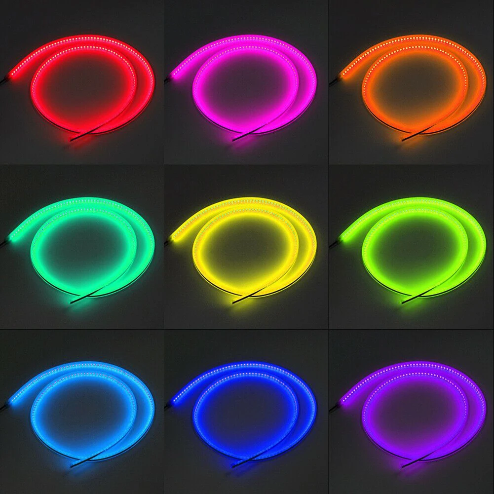 

Light Car Hood Light APP Control Daytime Running Light IP 68 Strip Engine Cover Light High Quality Replacement